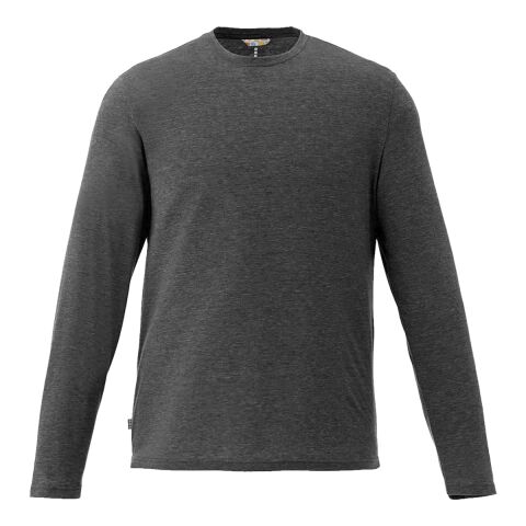 Men&#039;s Holt Long Sleeve Tee Standard | Heather Dark Charcoal | S | No Imprint | not available | not available