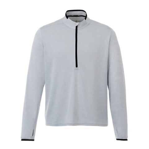 Men&#039;s MATHER Knit Half Zip Standard | Light Heather Grey | L | No Imprint | not available | not available