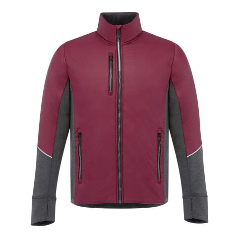 Men&#039;s FERNIE Hybrid Insulated Jacket Standard | Wine Red-Heather Dark Charcoal | S | No Imprint | not available | not available