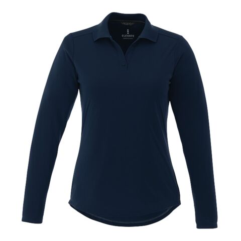 Women&#039;s Mori Long Sleeve Polo Standard | Navy Blue | XL | No Imprint | not available | not available