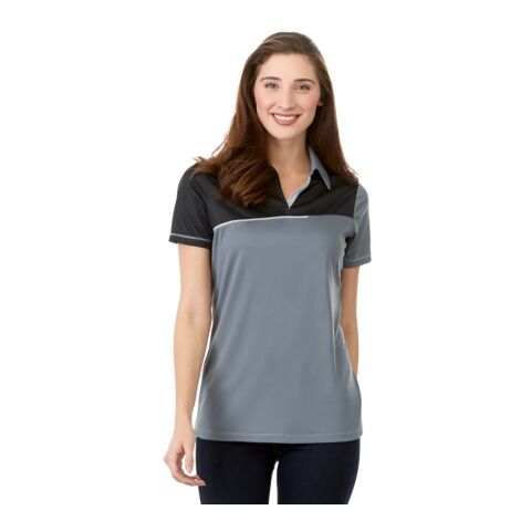 Women&#039;s PRATER Short Sleeve Polo Standard | Steel Grey-Black | XS | No Imprint | not available | not available