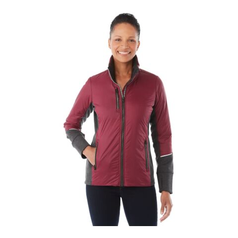 Women&#039;s FERNIE Hybrid Insulated Jacket Standard | Wine Red-Heather Dark Charcoal | XL | No Imprint | not available | not available