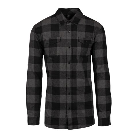 Men&#039;s Plaid Flannel Shirt Charcoal-Black | S | No Imprint | not available | not available