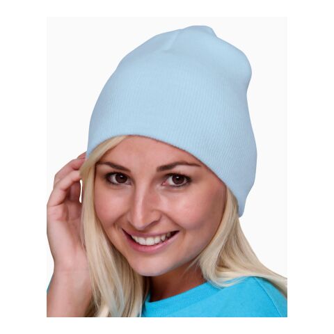 Acrylic Beanie Light Blue | CUSTOM (OS) | No Imprint | not available | not available