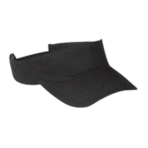 Cotton Twill Visor Black | CUSTOM (OS) | No Imprint | not available | not available