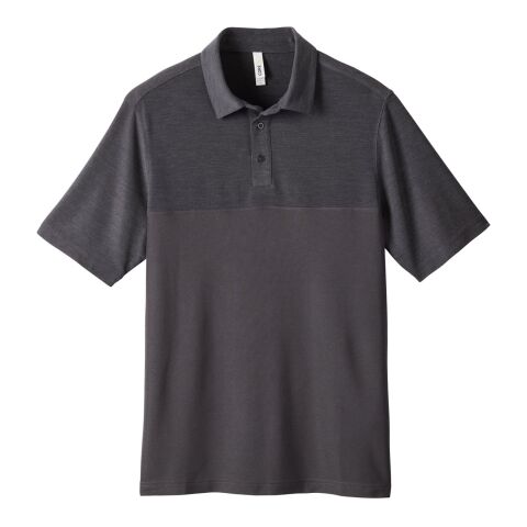 Men&#039;s Fusion ChromaSoft Colorblock Polo Charcoal-Charcoal | M | No Imprint | not available | not available
