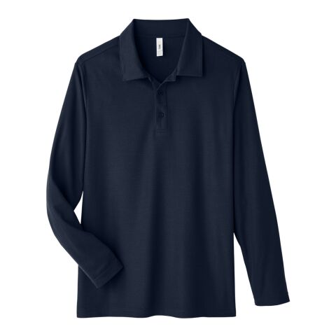 Men&#039;s Fusion ChromaSoft™ Long-Sleeve Pique Polo Navy | S | No Imprint | not available | not available