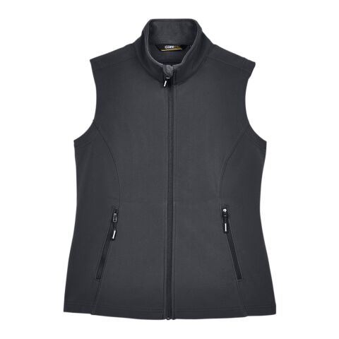 Ladies&#039; Cruise Two-Layer Fleece Bonded Soft Shell Vest Charcoal | M | No Imprint | not available | not available