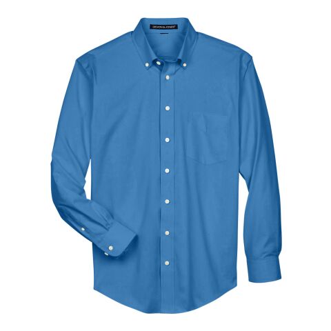 Men&#039;s Crown Collection® Solid Oxford Woven Shirt Blue | 4XL | No Imprint | not available | not available