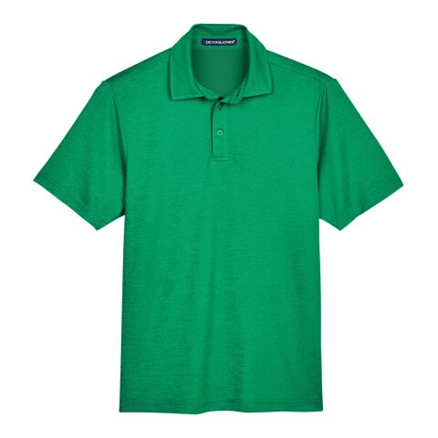 CrownLux Performance® Men&#039;s Address Melange Polo Green | S | No Imprint | not available | not available