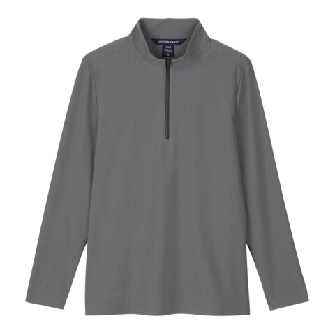 CrownLux Performance® Ladies&#039; Windsor Welded Quarter-Zip Graphite | XS | No Imprint | not available | not available