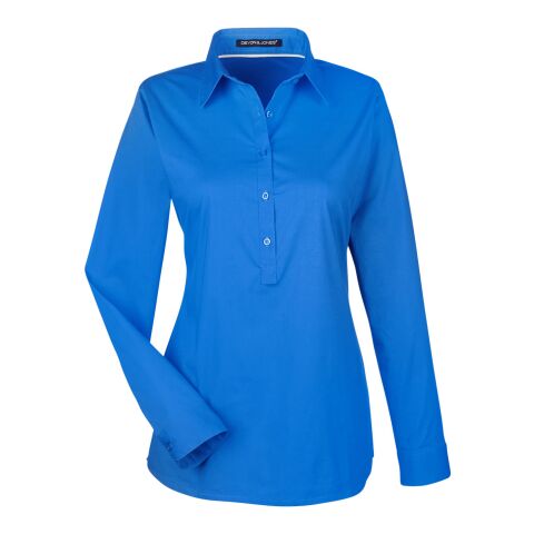 Ladies&#039; Perfect Fit™ Half-Placket Tunic Top Blue | M | No Imprint | not available | not available