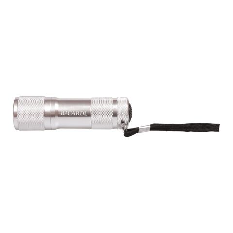 9 Led Metal Flashlight Standard | Gray | No Imprint | not available | not available