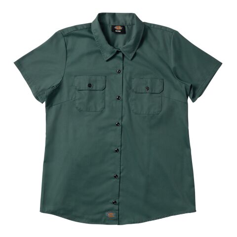 Short-Sleeve Work Shirt Dark Green | M | No Imprint | not available | not available