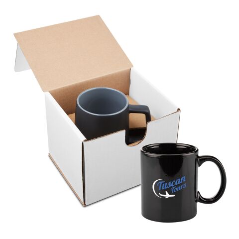 11oz Basic C Handle Ceramic Mug In Mailer Standard | Black | No Imprint | not available | not available