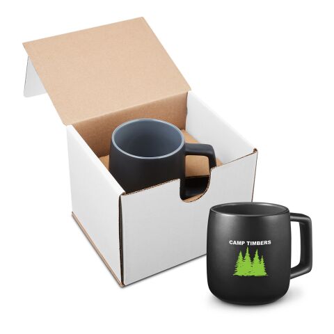 15oz Geo Square Handle Ceramic Mug In Mailer Standard | Black | No Imprint | not available | not available