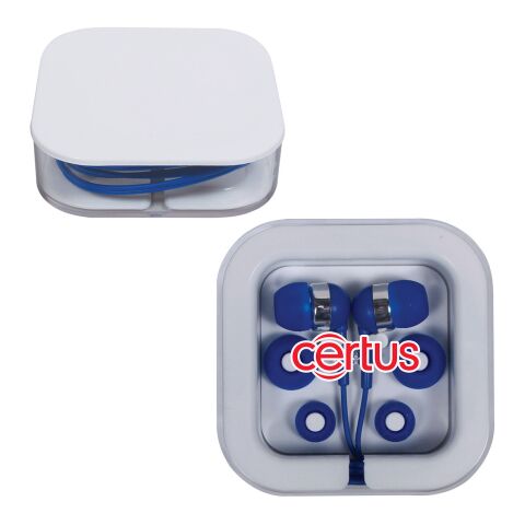 Earbuds In Square Case Standard | Blue | No Imprint | not available | not available