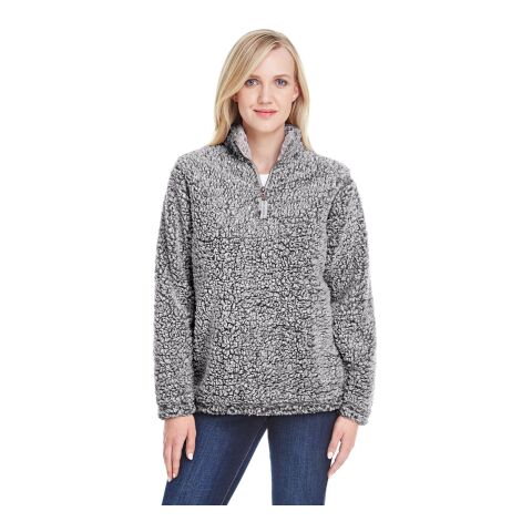 Ladies&#039; Epic Sherpa Quarter-Zip Light Gray | M | No Imprint | not available | not available