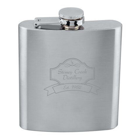 6oz Stainless Steel Flask Standard | Silver | No Imprint | not available | not available