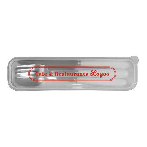 Cutlery Set In Plastic Case Standard | Transparent | No Imprint | not available | not available