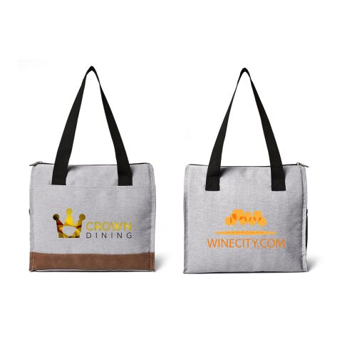 Asher 12-Can Cooler Tote Bag Standard | Gray | No Imprint | not available | not available