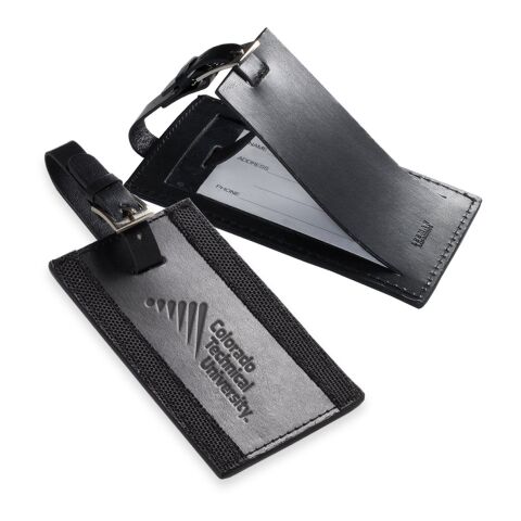 Majestic Leather Luggage Tag Black | No Imprint | not available | not available