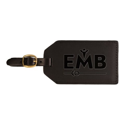 Grand Central Luggage Tag Sueded Leather Black | No Imprint | not available | not available