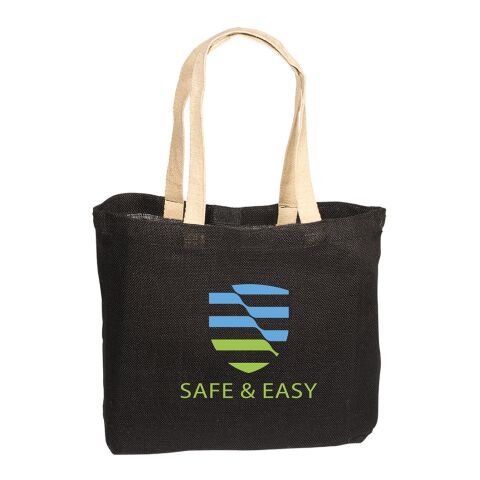 Eco-Green Jute Tote Bag Black | No Imprint | not available | not available