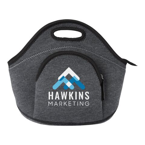 Heathered Neoprene Lunch Tote Bag Dark Gray | No Imprint | not available | not available