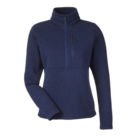 Ladies&#039; Dropline Half-Zip Sweater Fleece Jacket Navy | S | No Imprint | not available | not available
