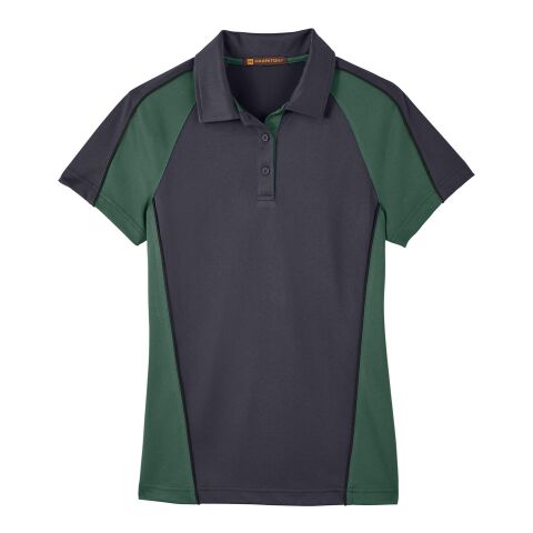 Ladies&#039; Advantage Snag Protection Plus IL Colorblock Polo Charcoal-Green-Black | S | No Imprint | not available | not available