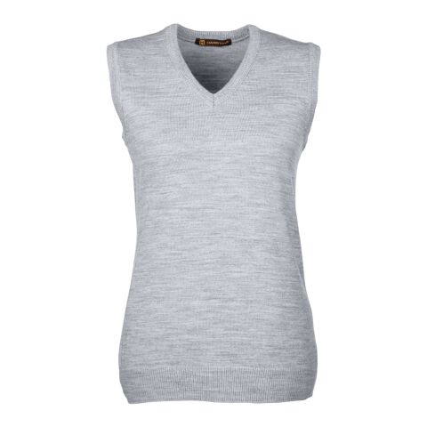 Ladies&#039; Pilbloc™ V-Neck Sweater Vest Gray | L | No Imprint | not available | not available