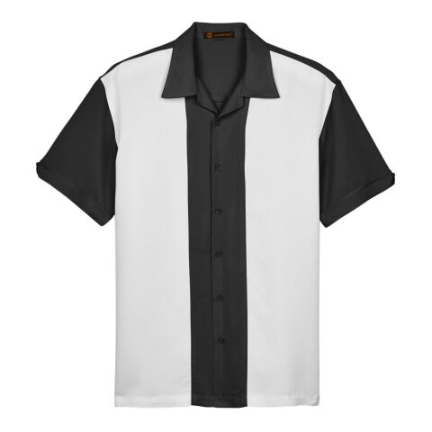 Men&#039;s Two-Tone Camp Shirt Black-Cream | S | No Imprint | not available | not available