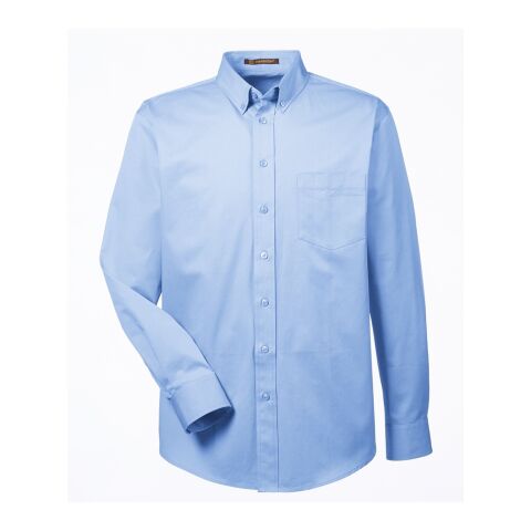 Men&#039;s Foundation Cotton Long-Sleeve Twill Shirt with Teflon™ Blue | CUSTOM (6XL) | No Imprint | not available | not available