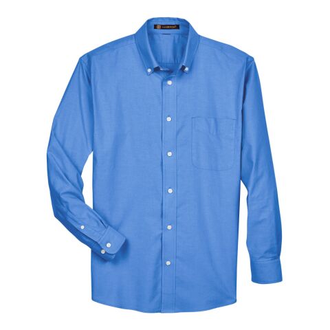 Men&#039;s Long-Sleeve Oxford with Stain-Release Blue | L | No Imprint | not available | not available