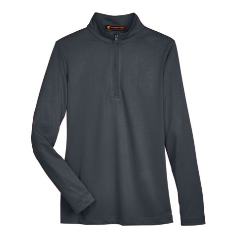 Ladies&#039; Advantage Snag Protection Plus Quarter-Zip Charcoal | XL | No Imprint | not available | not available