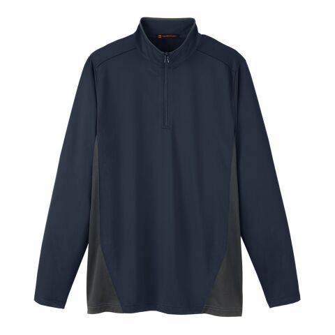 Men&#039;s Flash Snag Protection Plus IL Colorblock Quarter-Zip Black-Charcoal | XL | No Imprint | not available | not available