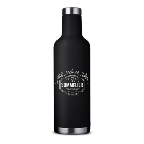 25oz Alsace Vacuum Insulated Wine Bottle Standard | Matte Black | No Imprint | not available | not available