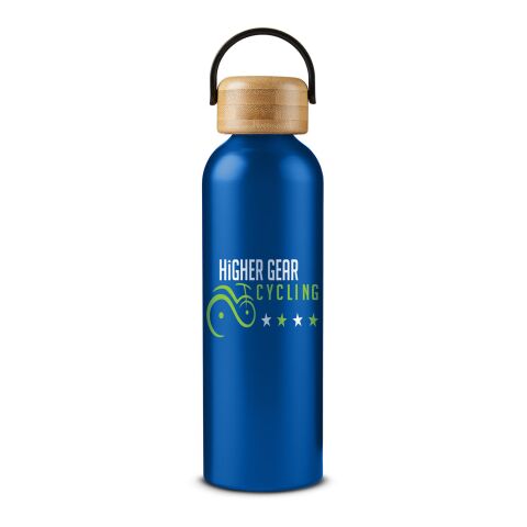 24oz Vigor Aluminum Bottle With Bamboo Lid Standard | Blue | No Imprint | not available | not available