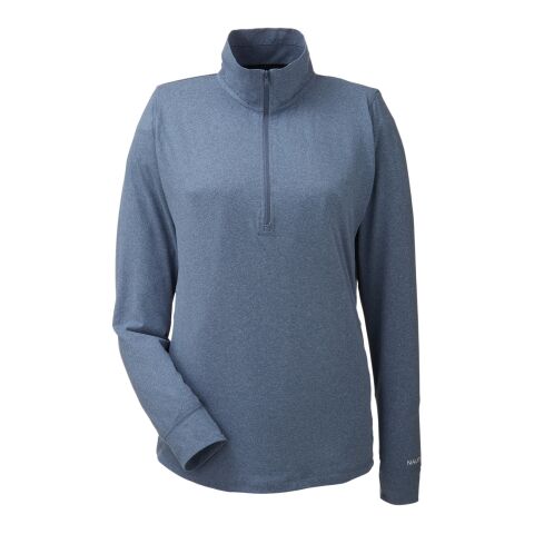 Ladies&#039; Saltwater Quarter-Zip Pullover Slate Blue | M | No Imprint | not available | not available