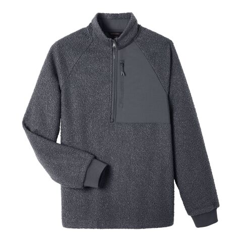 Men&#039;s Aura Sweater Fleece Quarter-Zip Charcoal | S | No Imprint | not available | not available