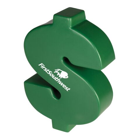 Dollar Money Sign Shape Stress Ball Standard | Green | No Imprint | not available | not available