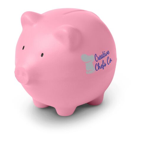 Piggy Bank Shape Stress Ball Standard | Pink | No Imprint | not available | not available