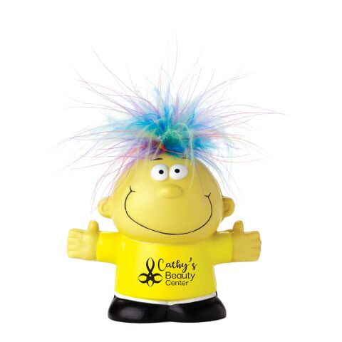 Feel Great Silly Hair Talking Stress Ball Standard | Yellow | No Imprint | not available | not available