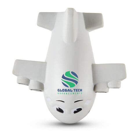 Smiling Airplane Shape Stress Ball Standard | Gray | No Imprint | not available | not available