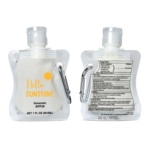 Collapsible Sunscreen  1oz Standard | White | No Imprint | not available | not available