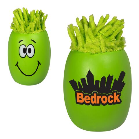 Smiling Oblong Stress Ball Standard | Lime Green | No Imprint | not available | not available