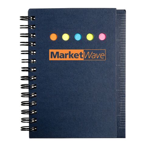 Eco Mini-Sticky Book™ With Ruler Standard | Navy Blue | No Imprint | not available | not available