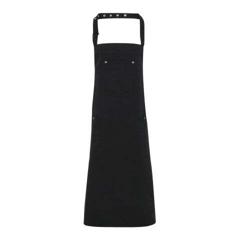 Unisex Cotton Chino Bib Apron Black | CUSTOM (OS) | No Imprint | not available | not available