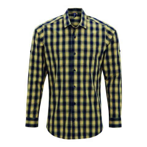 Men&#039;s Mulligan Check Long-Sleeve Cotton Shirt Burnt Orange-Navy | S | No Imprint | not available | not available